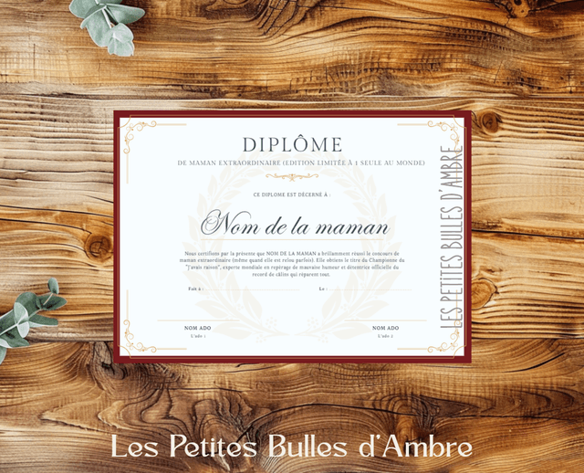 Fête des Mères - Diplomes