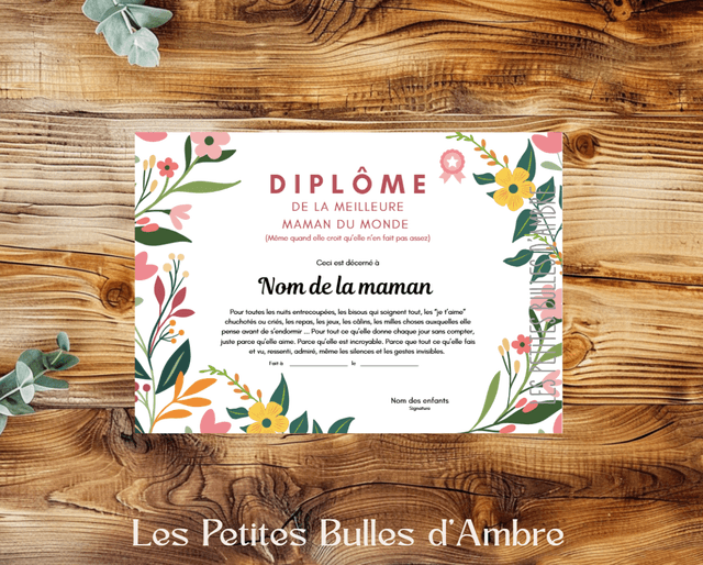 Fête des Mères - Diplomes
